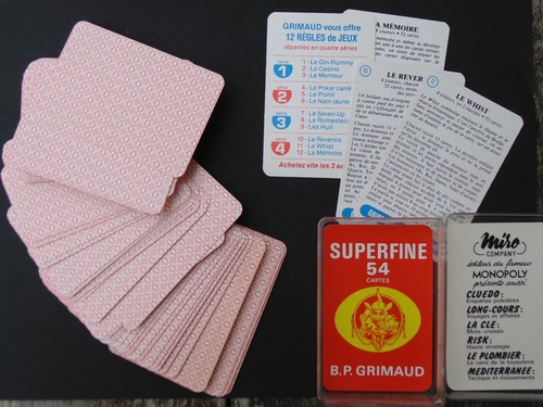 Jeu carte publicitaire - de,