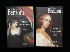 ¤ Lot 2 romans - Juliette BENZONI - MARIE - série complète - éd. Plon  2004/2005
