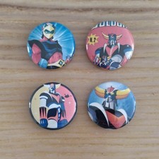 Lot de 4 badges Goldorak 25mm
