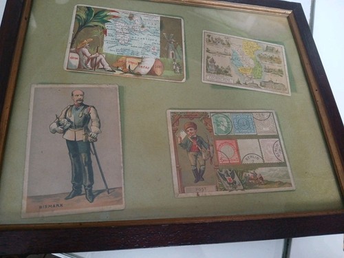 Old frame with chromos - with, 4