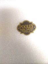 Vintage Brass Pooley Radio