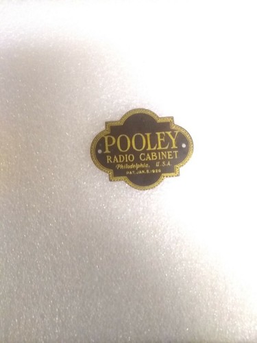 Vintage brass pooley radio - vintage,