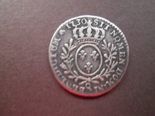 Royale Louis XV 1/10  Ecu  1730 Q  Perpignan . ( RARE ) TTB  56 610 ex.