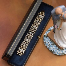 Bracelet Doré Art Deco Floral