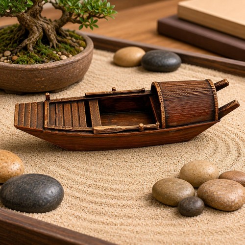 Bateau miniature bois - bateau, effet