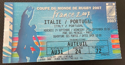 Ticket rugby world cup 2007 - cup,