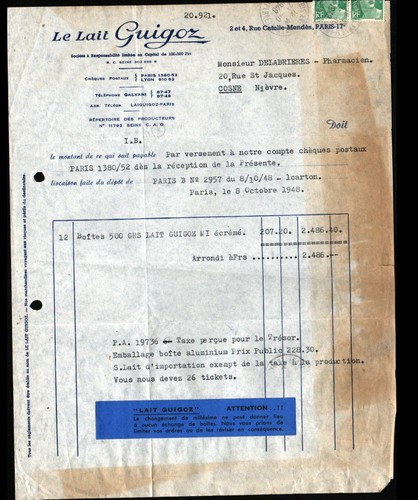 Paris lait guigoz - (xvii°), "guigoz"