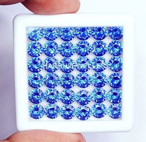 Saphir ceylan bleu - mm,