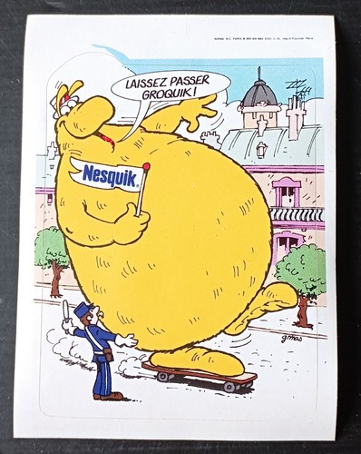 Autocollant sticker nesquik - autocollant-sticker,