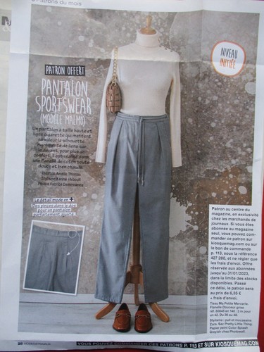 Patron femme 2023 pantalon - patron,