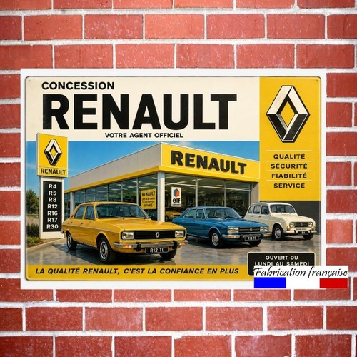 Plaque métal vintage - métal,