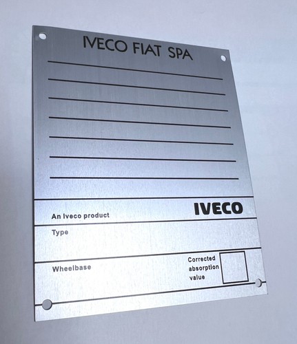 Plaque constructeur iveco - constructeur,