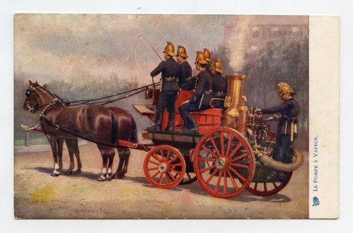 Pompiers pompe a vapeur - vapeur,