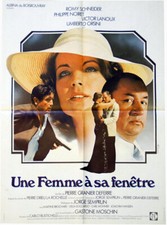 Affiche Pliée 40x60cm UNE FEMME À SA FENÊTRE 1976 Romy Schneider, Noiret BE