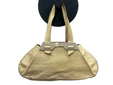 Karl Lagarfeld Sac A Main Beige En Cuir De Veau Très Bon État 