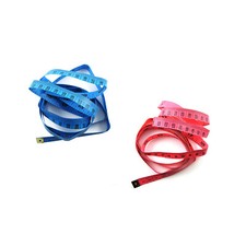 METRE RUBAN DE COUTURIERE DE 150cm PLASTIFIE 2 COULEURS  LE LOT DE 2