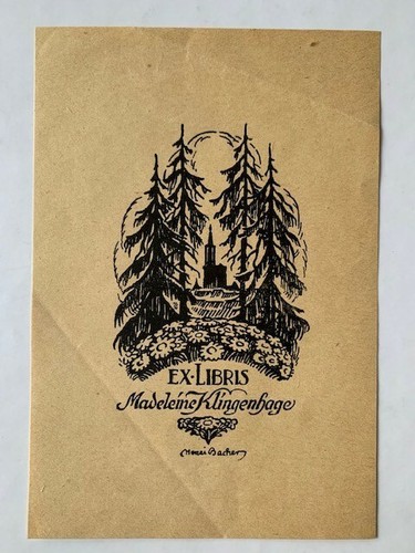 Libris alsace henri bacher - ex-libris,