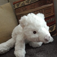 ??? Peluche doudou Ours Blanc Ours Polaire Long 46 Cm tbe B❤