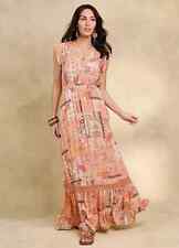 Robe Maxi À Motif Orange