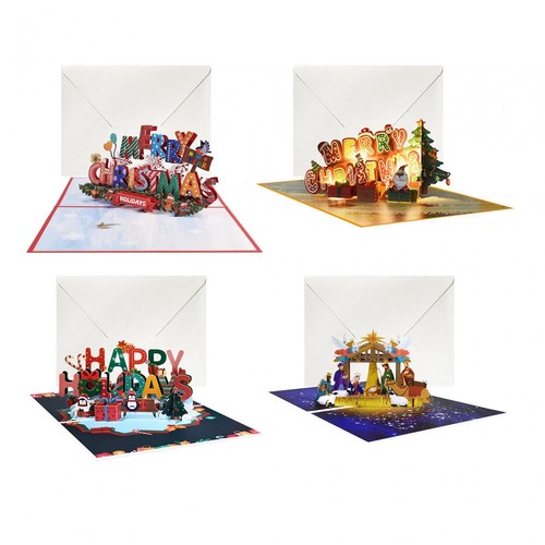 Carte voeux noël popup - carte,