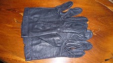 GANTS CUIR NOIR  8 1/2