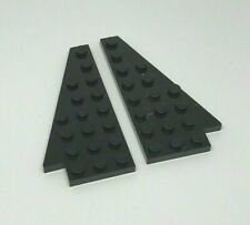 LEGO Pirates : 2x Plaque coin 8x4 - Réf 3933 3934 noir - Set 6286 6289 6290 6280