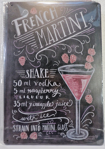 Plaque metal vintage 20x30 - metal,
