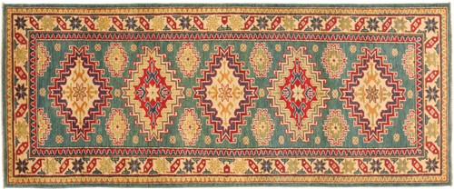 Tapis kazak 80x250 fait main - 80x250,