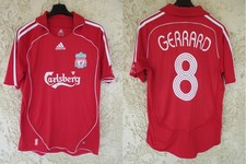 Maillot LIVERPOOL 2006 2007 2008 Steven GERRARD n°8 ADIDAS vintage shirt M