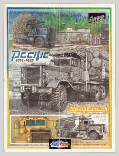Poster camion rétro - rétro, pacific