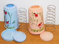 vintage 1970 LOT 2 DISTRIBUTEUR de SERVIETTE en PAPIER plastique style BAKELITE