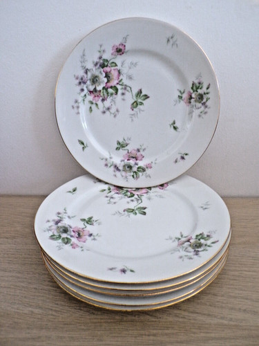 Assiettes desserts floral - ,