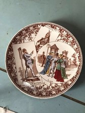 Assiette parlante Courses 1900