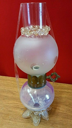 Lampe table vintage - table, verre