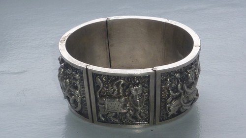 Bracelet manchette argent