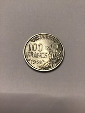 Pieces 100 Francs Cochet 1958 Avec Chouette .ttb.