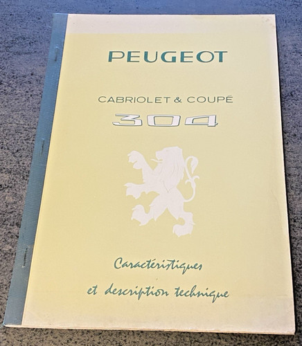 Caractéristiques peugeot 304 - caractéristiques,