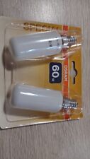 2 Ampoules 60w 230v E14 Osram opale tube