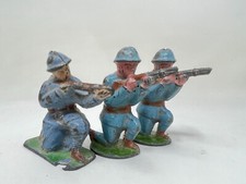 Soldat Aluminium Peint Jouet Figurine Quiralu Antique Toy 