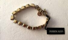 SUPERBE BRACELET SIGNE "DYRBERG KERN"/ CRISTAL SWAROVSKI/ ACIER DORE/ANNEES 2000