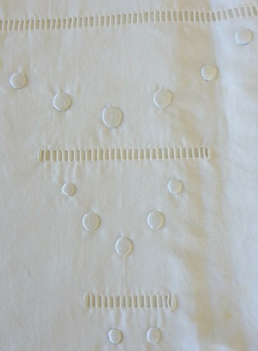 Drap ancien blanc coton - ancien, coton/métis