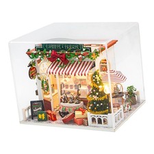 Ensemble de chalet miniature de Noël à faire soi-même, polyvalent, pour