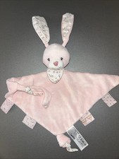 doudou plat lapin rose