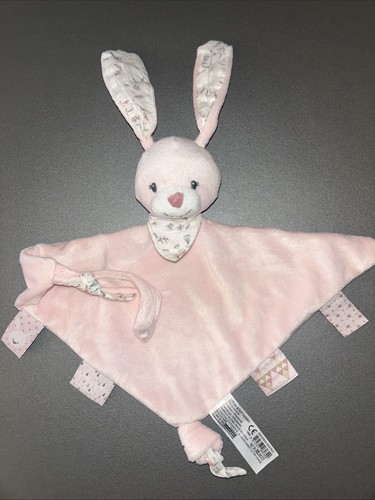 Doudou plat lapin rose - doudou,