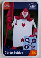 Carte jeu Disney Jouons, rêvons Auchan 2024 n° 56 Alice au pays des merveilles