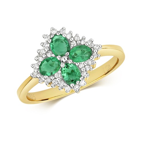 Bague femme fleur - fleur, jaune