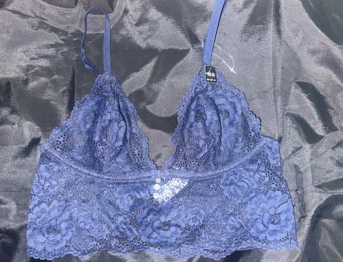 New etam navy lace triangle - etam,