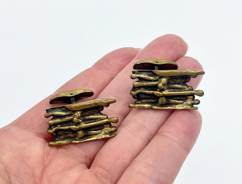 Boutons manchette bronze - boutons, en