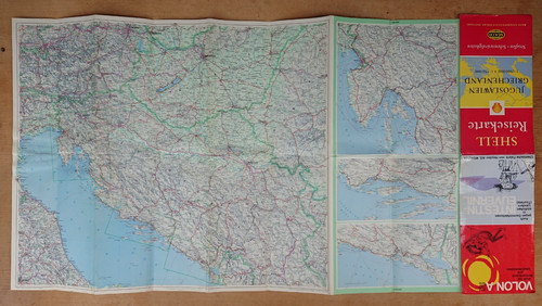 Ancienne carte routière - ancienne,