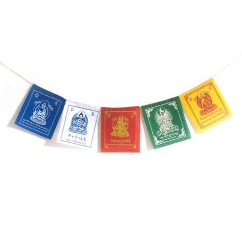 Tibetan prayer flag - tibetan, om
